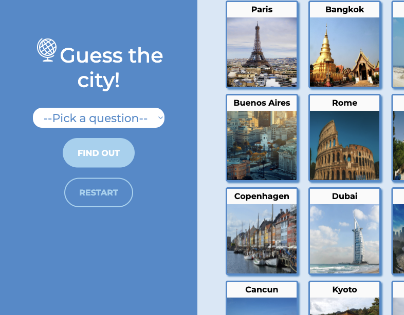 Picture of guess where game